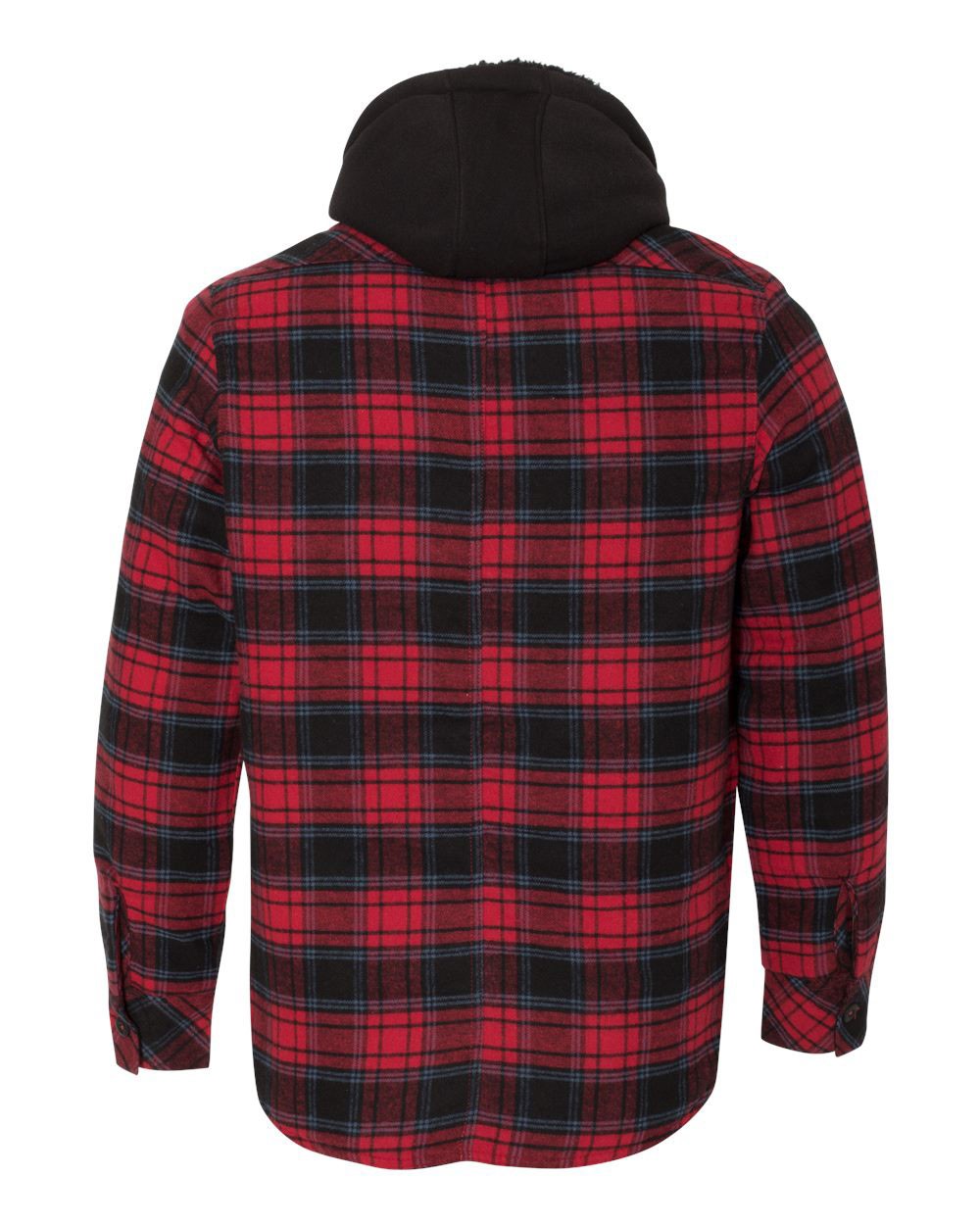 Quilted Flannel Full-Zip Hooded Jacket