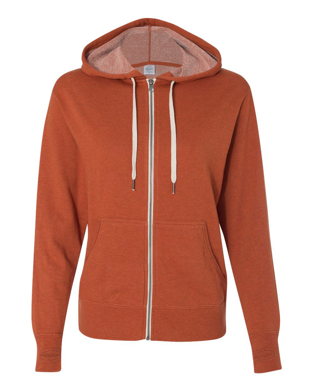 Unisex Heathered French Terry Full Zip Hoodie