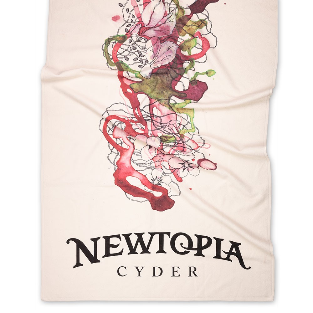 Hoppy Beer customizable beach towel.