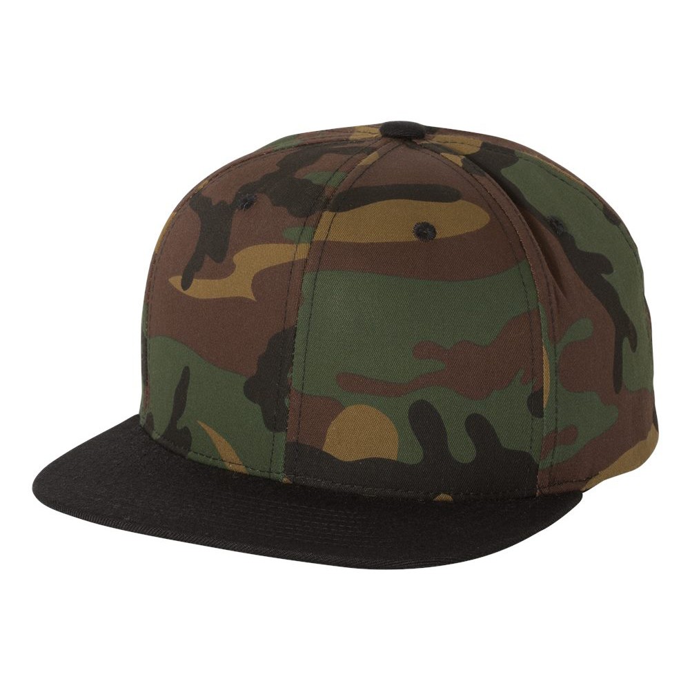 Six Panel Premium Flat Bill Snapback Hat