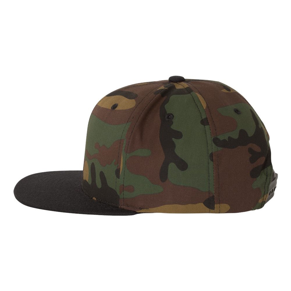 Six Panel Premium Flat Bill Snapback Hat