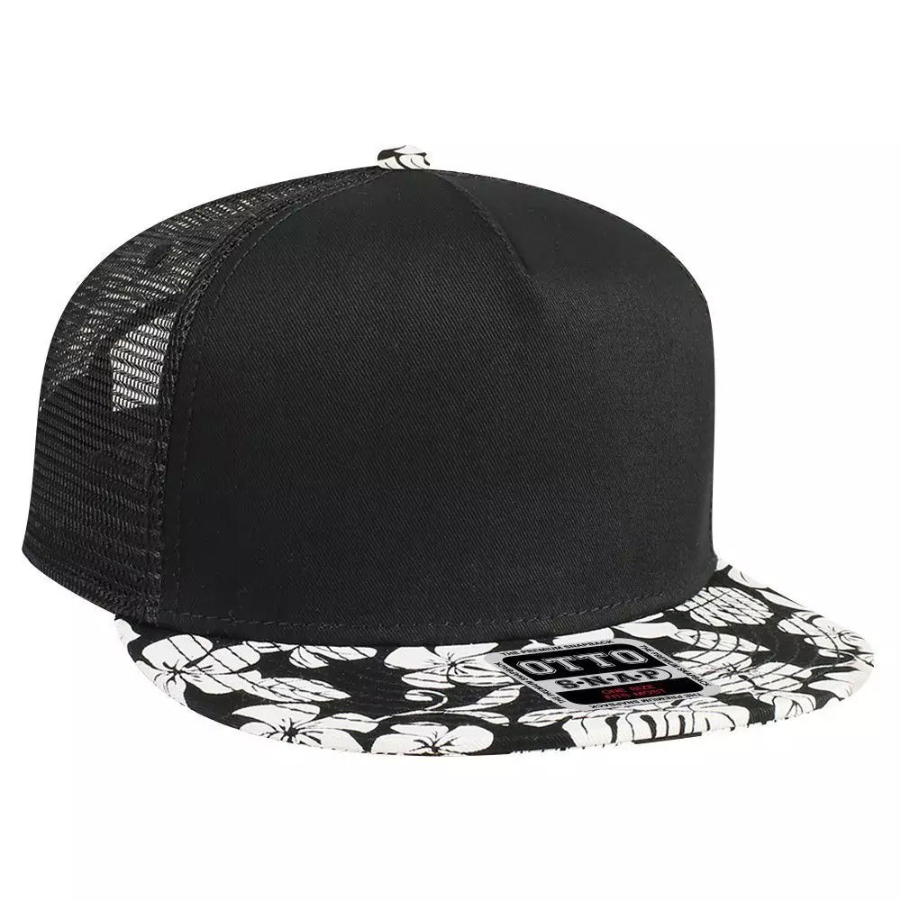 OTTO Cap 5 Panel Hawaiian Pattern